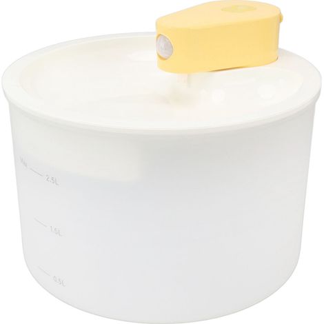 Automatischer, leiser, wiederaufladbarer und abnehmbarer Trinkbrunnen für Katzen und kleine bis mittelgroße Hunde (2,5 l). (1/5)