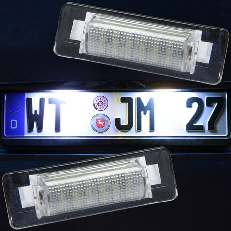 KIT LUCI TARGA A LED COMPATIBILE CON Mercedes Classe C W202 dal 1997 al 2001, VETRO TRASPARENTE
