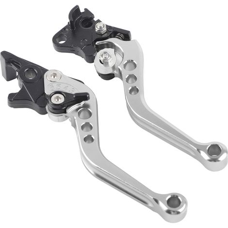 Paire de poignées de levier de frein à tambour d'embrayage de moto en aluminium CNC (1/5)