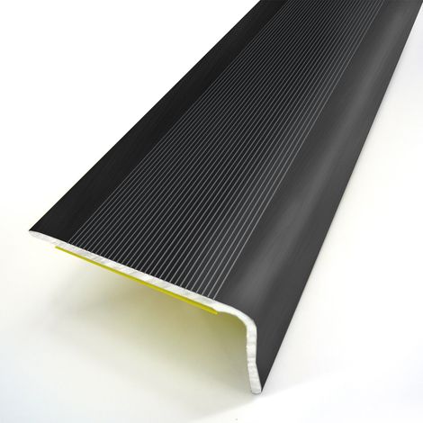 NEZ DE MARCHE 6VA ADHESIF ALU NOIR 36X24MM/3M - DINAC - 222303D (1/2)