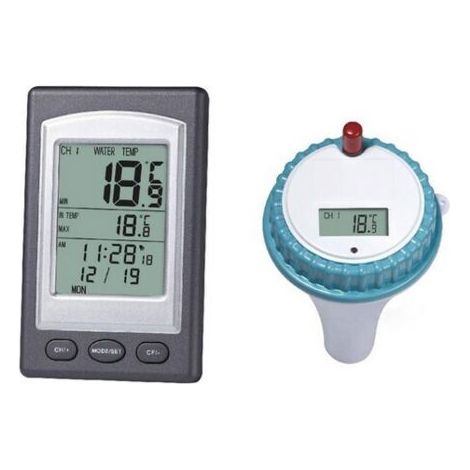 Thermomètre sans Fil, température sans Fil Piscine numérique Flottant Thermomètre Eau Gauge Piscine Spa Baignoire