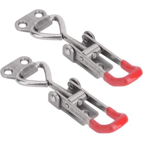 Pcs Adjustable Toggle Clamp Latch 304 Stainless Steel Toggle Catch Latch Hasp Clip Pliers Buckle Quick Release Hand Tool (1/5)