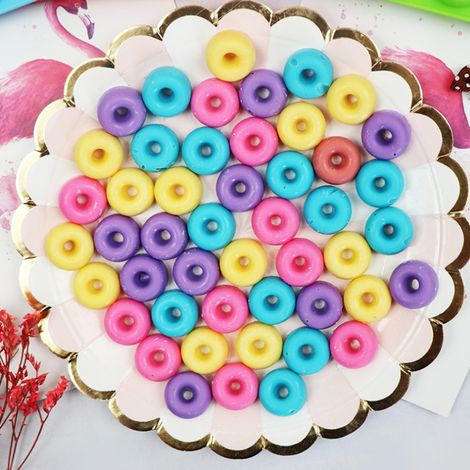 Mini-Donut-Backform aus Silikon mit 48 Mulden, Schokoladen-Donut-Kuchenform, Parsty-Backform (1/3)