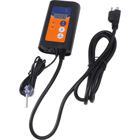 Contrôleur de température numérique à réponse rapide 1000 W pour reptiles, thermostat ABS pour serre domestique, 120 V (US). (1/5)