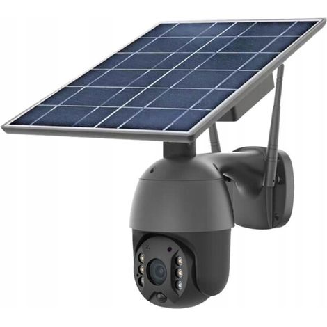 Caméra solaire extérieure rotative IP Wi-Fi Full HD