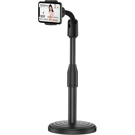 Support Téléphone Portable - Réglable En Hauteur Et En Inclinaison - Pour Appels Vidéo Bureau Maison Cuisine - 1 Pièce (1/5)