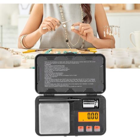 Balance de précision pour bijoux Toolbox, balance électronique portable 0,01 g carat avec poids inclus (1/5)