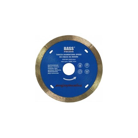 Diamanttrennscheibe für Nassschnitte, 125 mm (1/2)