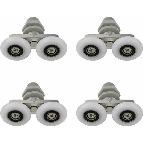 Rodillos para mámpara de chaño, 27 mm, 4 unidades (1/4)
