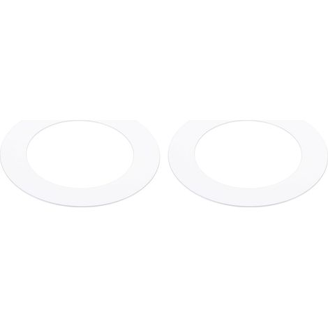 Metal Finishing Ring 2pcs OD 91 mm ID 61 mm Matte Finish White For Recessed Lighting, Outer Diameter Of 3.58 Inches (91Mm) And Inside Diameter Of 2.4 Inches (61Mm) (1/5)