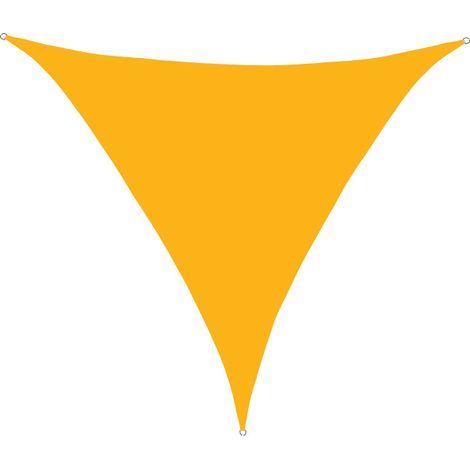 S-giant Voile d\'ombrage Triangulaire 2x2x2m Imperméable Toile Ombrage UV Protection pour Patio Jardin, Terrasse,Extérieur, Balcon (Mangue jaune) (1/5)