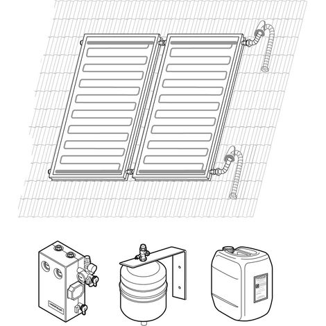 Weishaupt Paket Aufdach vertikal 2x1 AV F2, Solarsystem - 895000 von Weishaupt