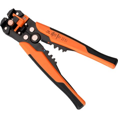 Pince à dénuder automatique multifonction, technologie importée, outil électrique orange - 5-en-1 avec règle guide plastique (exclusif Mexique, sans échantillon, procédé standard) (1/5)