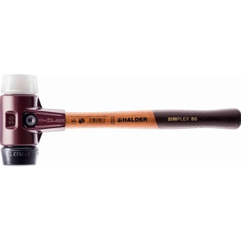 Schonhammer SIMPLEX L.330mm testa diametro 40mm, impugnatura media, gomma nera/superplastica bianca