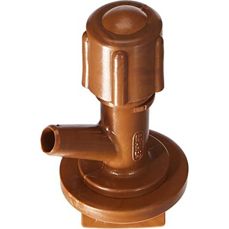 Mini rubinetto a botte in plastica con dado da 3/4". (1/4)