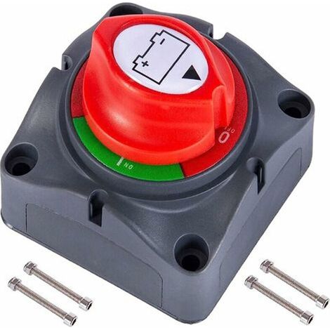 Coupe Circuit de Batterie 12V - 48V Interrupteur Isolateur de Batterie, Interrupteur de Déconnexion de Batterie étanche 275A Commutateur d'Isolateur de Batterie pour Voitures, Bateaux,Véhicules..DEBUN (1/4)