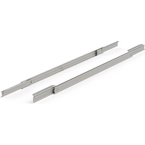 JUEGO GUIA MESA EXTENSIBLE BASIC H47 L1050 BIDI JUEGO - SIN FRENO 2 TABLEROSX400MM. CARGA 90KGS