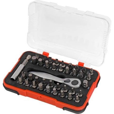 39-teiliges 1/4-Zoll-Ratschenschlüssel-Set, Antriebshülsen-Set Kleines, dünnes Ratschenschlüssel-Hülsen-Set im Taschenformat