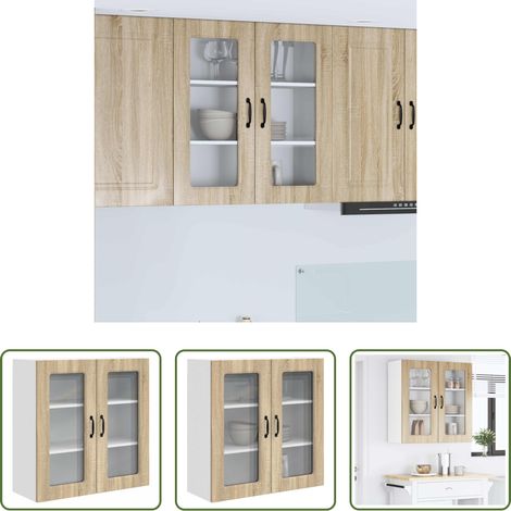 vidaXL Küchenmöbel Holz - Küchenschrank Kalmar Sonoma-Eiche 80 x 31 x 80 cm Holzwerkstoff (1/5)
