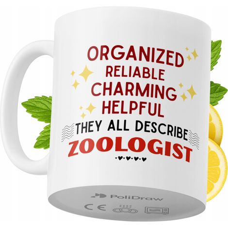 Tazza divertente e umoristica per zoologo, ideale per caffè e tè, con grafica e testo divertenti. Perfetta per compleanni, onomastici e festività. Tazza premium per occasioni speciali, per casa, uffic (1/5)