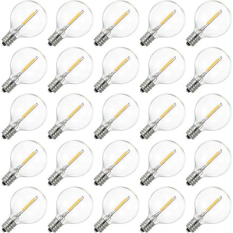 Filiyano-Ampoule LED G40 Globe résistante à l'eau IP44, idéale pour la décoration (1/5)