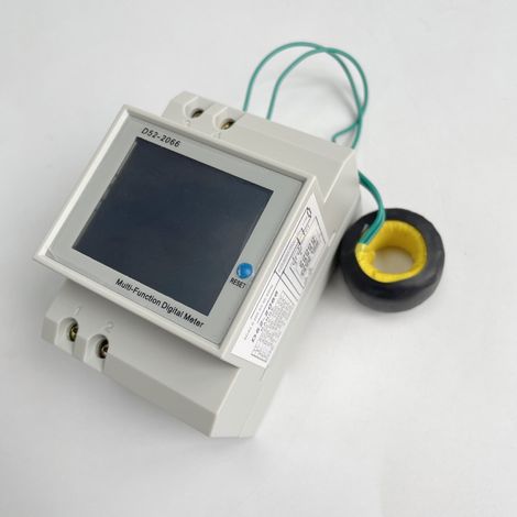 Indicateur de consommation électrique D52-2066 compteur électrique phase ménage smart watt-heure mètre rail de guidage type 220V tension courant puissance fréquence facteur compteur compteur AC40-300V (1/5)