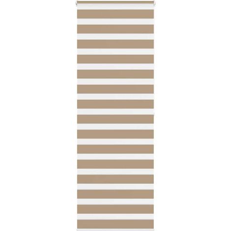 Doppelrollo Sandbraun 85x200 cm Stoffbreite 80,9 cm Polyester