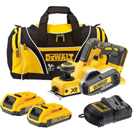Dewalt DCP580 D2 18v XR Cordless Brushless Planer + 2 x 2.0ah Batt, Charger + Bag (1/4)