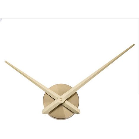 Clock movement with hands, spare parts for DIY repair (gold-plated, battery not included) (1/5)