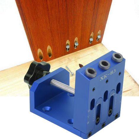 Guide de perçage oblique pour le travail du bois (pour XK R3 bleu) (1/5)