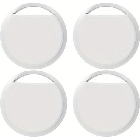 Localizador Bluetooth para mascotas, equipaje, llaves y cartera, compatible con Google Find My (solo Android), color blanco, paquete de 4 unidades. (1/5)