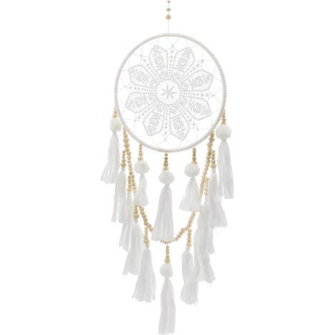 Joli attrape-rêves, attrape-rêves bohème, fait à la main, décoration murale à pompons faite à la main, ornement décoratif pour la maison