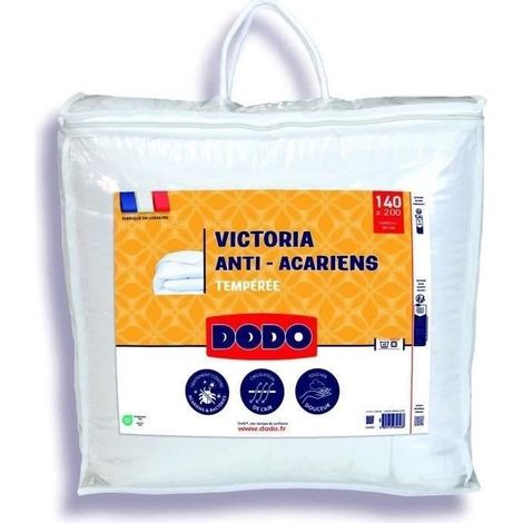 DODO Temperate duvet 300gr/m² anti-mite VICTORIA 140x200 cm white (1/5)