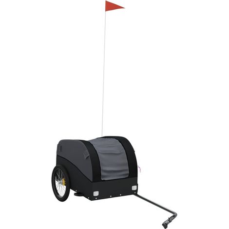 Remorque de vélo noir 30 kg fer (1/5)