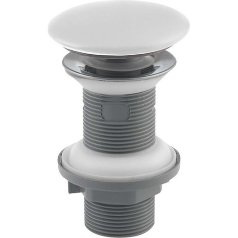 Sapho Infinity - Piletta di scarico Click-Clack per lavabo, bianco opaco 38TP0166I (1/3)