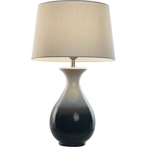 Lampara Sobremesa Ceramica Algodon 40X40X70 (1/5)