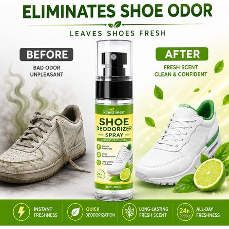 KineShineX Tragbarer Schuhschrank-Geruchsentferner für Sneaker, Lederschuhe und Aufbewahrungsboxen – desodoriert und beseitigt sofort Deodorant (1/5)
