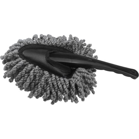 Brosse à cire de voiture en microfibre, sans rayures, nettoyage du tableau de bord, vadrouille, plumeau de tableau de bord pour la maison et le bureau, gris (1/5)