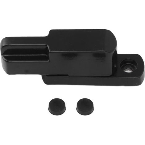Loquet de fenêtre, serrure de ceinture en alliage d'aluminium, antivol, Type T, serrure de sécurité universelle à l'épreuve des enfants pour la sécurité de la maison, noir (1/5)