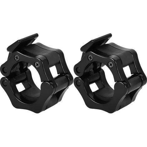 2 Pièces Collier Bague de Serrage Haltères, Pinces à Haltères,Boucle d'haltère Longue pour Entraînement de Fitness, Accessoires de Fixation d'haltères,30mm (1/5)