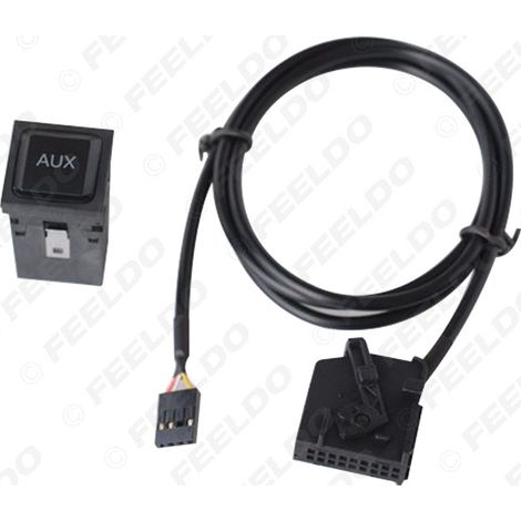 Compatible avec les commutateurs de prise audio AUX MFD2 et RNS2 de Volkswagen, Ford, Skoda et Audi, ainsi qu'avec le câble adaptateur audio AUX.