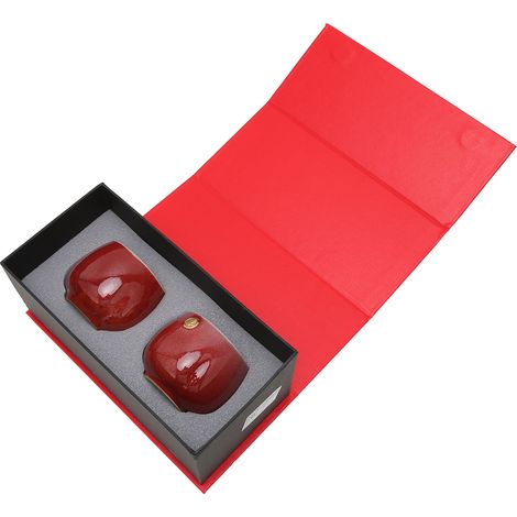 Set aus 2 chinesischen Keramik-Teetassen im Kung-Fu-Stil, dekorative Kaffeetassen, handgefertigtes Teeservice für Zuhause, Geschenkidee (1/5)