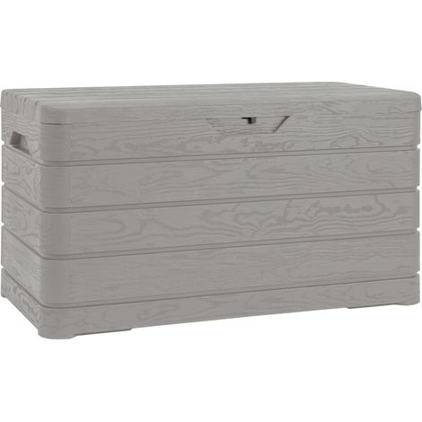 Toomax Baule da Giardino Dolomiti 410 Grigio Tortora – Contenitore in Plastica Resistente ai Raggi UV