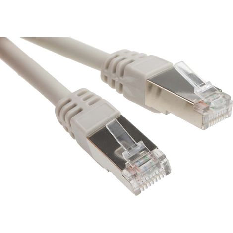 Câble cat 6 Avec connecteur / , FTP, gaine LSZH Gris, 25m ( Prix pour 1 ) (1/2)