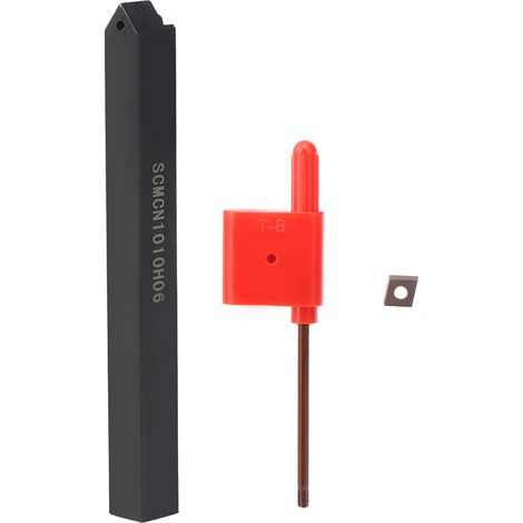 Tour à métaux SCMCN1010H06 - Porte-outil d'alésage avec clé pour plaquette CCMT060204 (1/5)