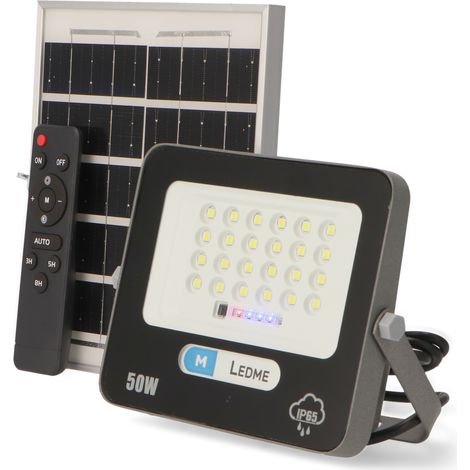 Projecteur LED Solaire Milan 50W 6000K - Ledme - LM6501 (1/4)