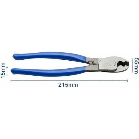 Pince Coupe-Câble 215mm, Idéal pour Couper les Câbles en Cuivre, en--TRIMEC (1/4)