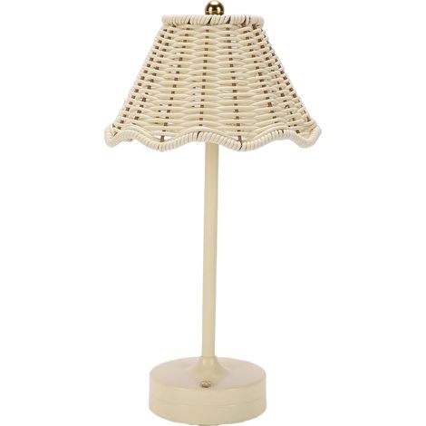 Lampe de Table en Rotin 120 sans fil rechargeable à intensité (1/5)