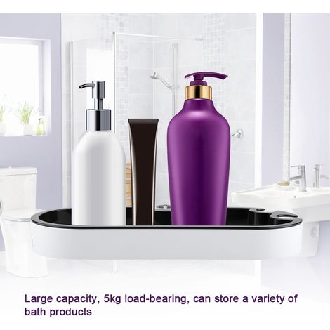Verstellbarer Duschkorb für Shampoo, Seife und Duschgel, Badezimmerablage, feste Schublade unter dem Duschkopf, Edelstahlkorb, 3-teilig (1/5)