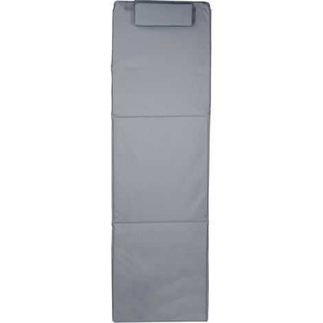 Materassino da spiaggia XXL imbottito e comodo con schienale regolabile 195 x 60 x 4 cm in plastica blu 130005420
